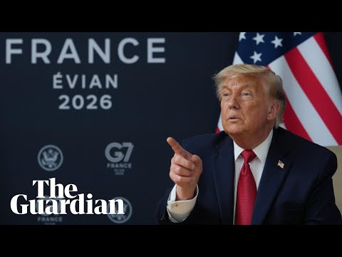 Donald Trump holds a news conference at the end of the G7 summit – watch live