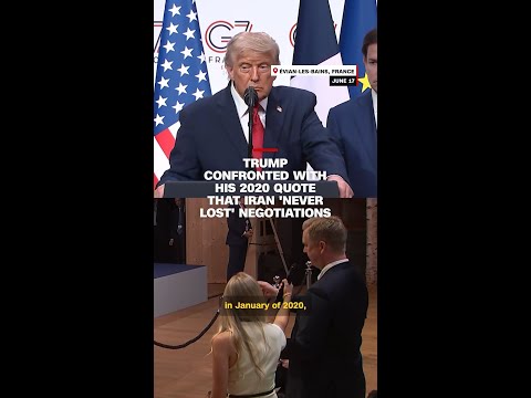 Trump confronted with his 2020 quote that Iran ‘never lost’ negotiations