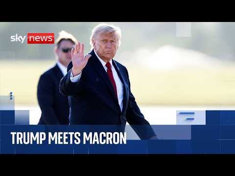 Trump arrives in Versailles for dinner with Macron