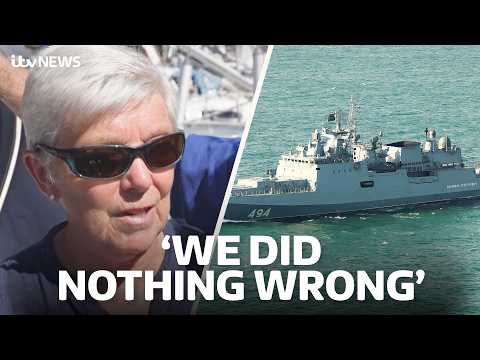 British couple insist they ‘followed the rules’ as Russian warship fired warning shots