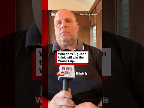 Big John tells us who he’s backing to win the World Cup. #BigJohn #England #WorldCup #BBCNews