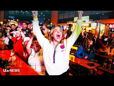 Watch England fans’ reactions to win against Croatia