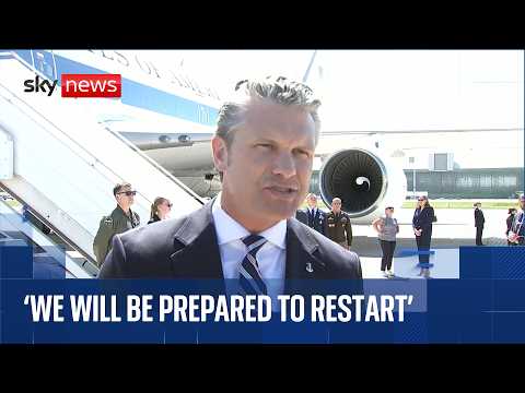 Hegseth says US will recommence war if Iran does not fulfil peace deal