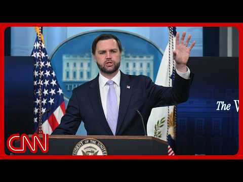 Live: White House briefing with JD Vance