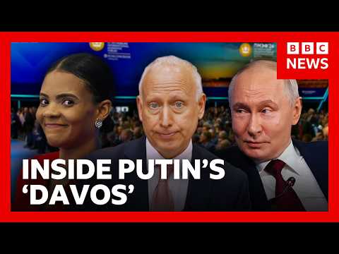 Steve Rosenberg inside Putin’s economic forum | BBC News
