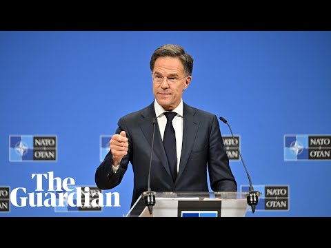 Nato secretary-general Mark Rutte holds news conference in Brussels – watch live