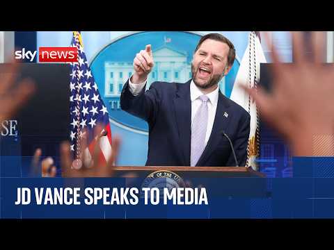JD Vance gives Iran deal update at White House briefing