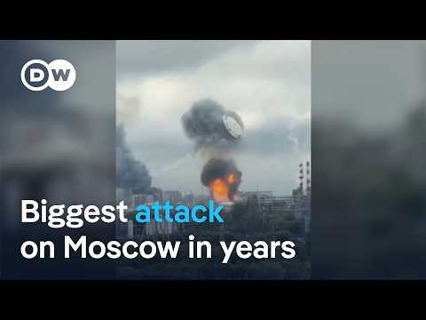 Ukraine launches ‘largest drone strike’ on Moscow, Russia vows response | DW News
