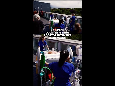 UK opens country’s first rooftop intensive care ward