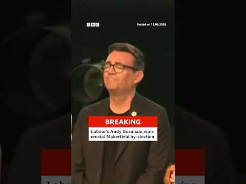 Labour’s Andy Burnham wins crucial Makerfield by-election. #UK #Politics #BBCNews