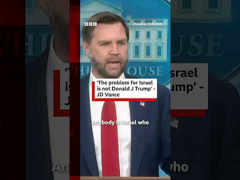 JD Vance criticises members of Israeli PM’s cabinet for “attacking” US-Iran deal. #BBCNews