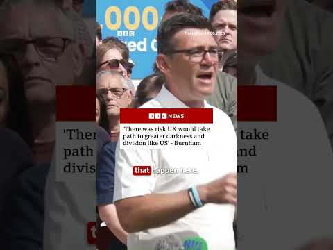 Andy Burnham speaks to supporters after crucial by-election win. #BBCNews