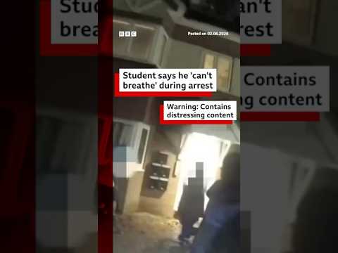 Student says he ‘can’t breathe’ during arrest. #HenryNowak #Southampton #BBCNews