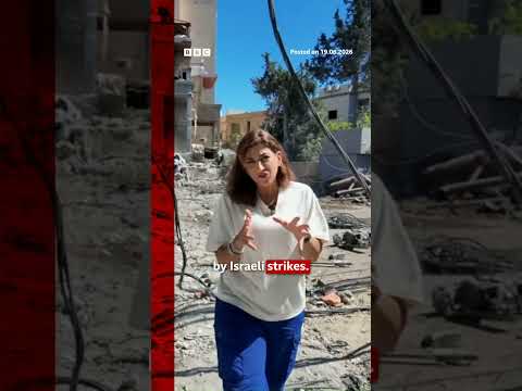 Walking through the ruins of a southern Lebanese city after Israeli strikes. #BBCNews