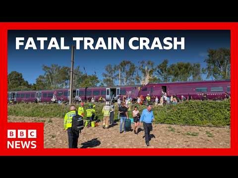 One dead and 11 very seriously injured in Bedford train crash | BBC News
