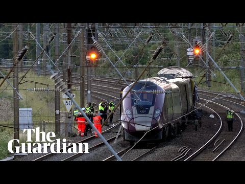 Emergency services attend to injured after two trains collide near Bedford