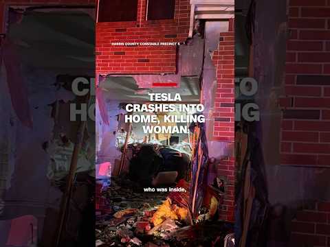 Tesla crashes into home, killing woman