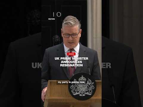 UK prime minister announces resignation
