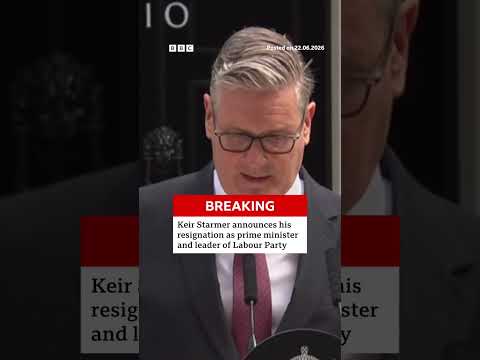 Keir Starmer resigns as UK prime minister and leader of the Labour Party. #BBCNews