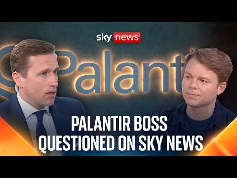 Sky News interviews Palantir UK boss Louis Mosley