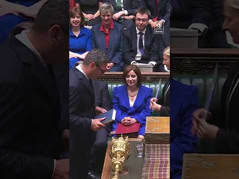 MPs heckle Andy Burnham as he is sworn in to Parliament
