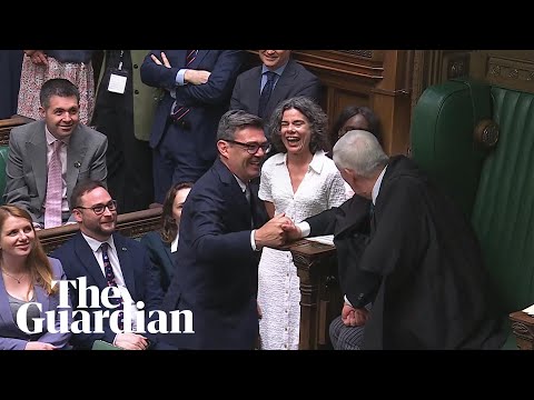 Andy Burnham sworn in as MP as Commons erupts in cheers and heckles