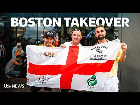 World Cup: England fans assemble in Boston ahead of Ghana clash