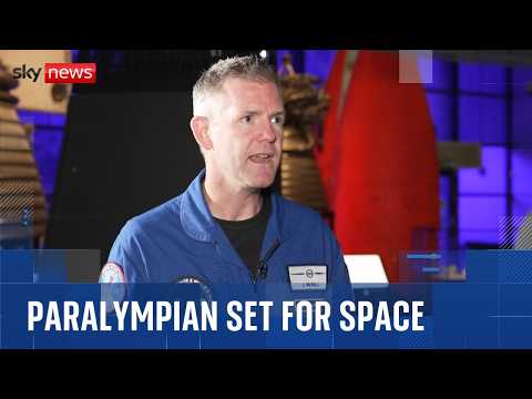 British ex-Paralympian set to be first physically impaired person to live and work in space