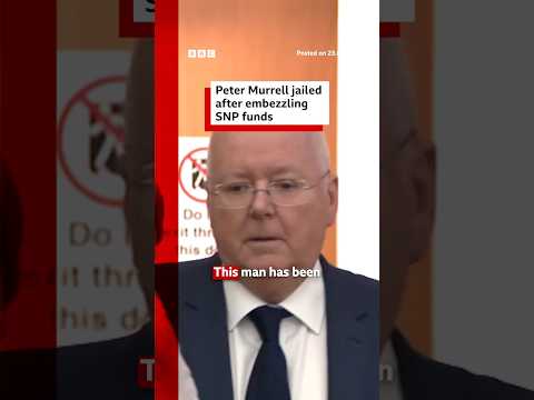 Former SNP chief executive Peter Murrell jailed for embezzling party funds. #BBCNews