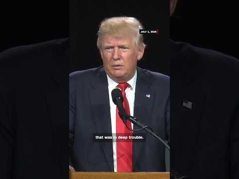 Trump once denounced an Iran deal like the one he just made