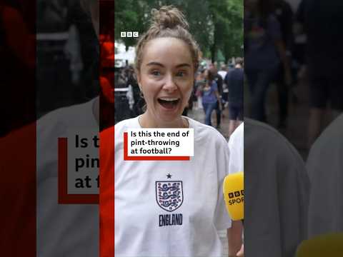 Is this the end of pint-throwing at football? #WorldCup #England #BBCNews