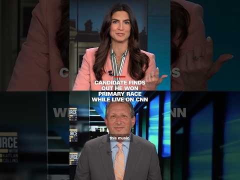 Candidate finds out he won primary race while live on CNN