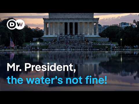 Washington’s Reflecting Pool hit by algae bloom & peeling paint | DW News