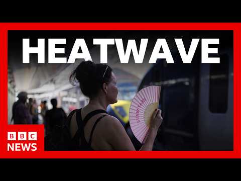Red extreme heat warning in place in UK as Europe battles heatwave | BBC News