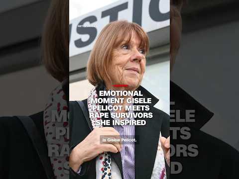 Emotional moment Gisele Pelicot meets UK survivors raped by their partners while sedated