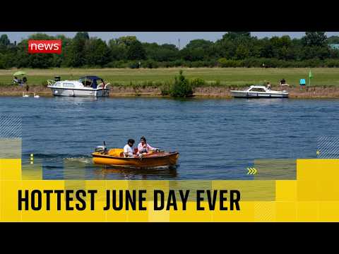 BREAKING: Hottest June day ever in UK as 50-year-old record falls