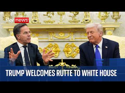 Donald Trump welcomes NATO chief to White House