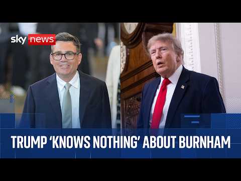 Trump quizzed on Burnham during joint news conference with NATO chief