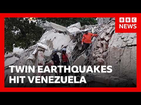 Powerful back-to-back earthquakes strike Venezuela | BBC News