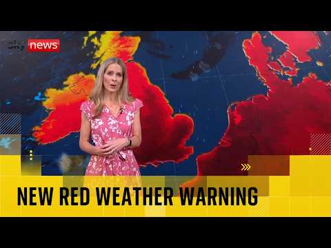 Red warning for extreme heat extended – as another temperature record broken