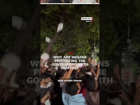 Why are Indians protesting the government with diapers?