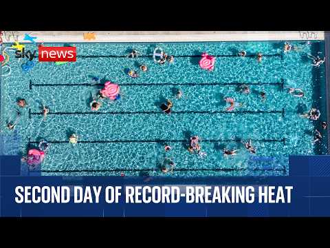 Red weather warning extended – as June heat reaches record levels for second consecutive day