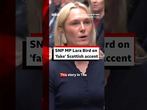 The SNP MP’s accent has been the subject of intense online scrutiny. #BBCNews