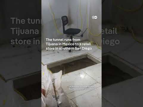Officials discover drug tunnel under US-Mexico border | DW News