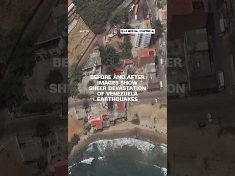 Before and after images show sheer devastation of Venezuela earthquakes