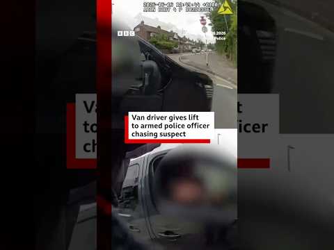 Van driver helps armed police chase down fleeing suspect. #Kent #UKPolice #BBCNews