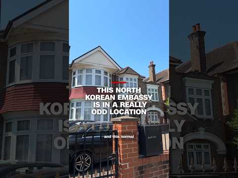 This North Korean embassy is in a really odd location