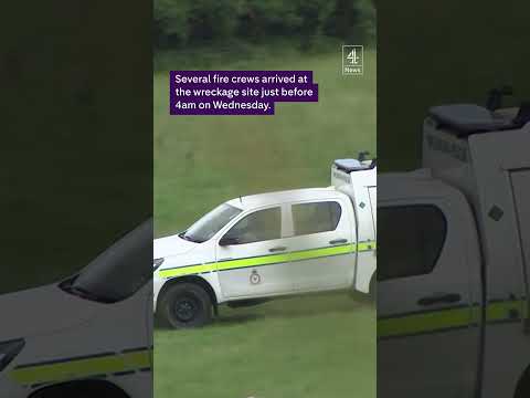 Video shows aftermath of fatal helicopter crash
