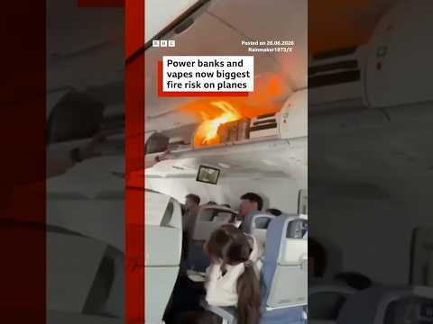 Power banks and vapes now biggest fire risk on planes. #BBCNews