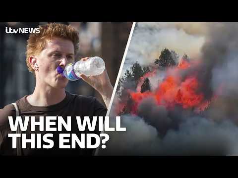 Record-breaking heatwave brings wildfires and more travel chaos